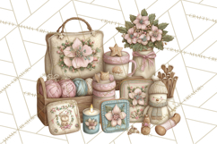 Winter Market Stall Clipart, Cozy Winter Market PNG Product Image 4