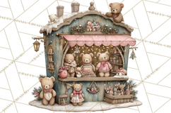 Winter Market Stall Clipart, Cozy Winter Market PNG Product Image 4