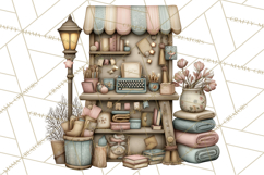 Winter Market Stall Clipart, Cozy Winter Market PNG Product Image 3