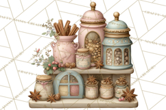 Winter Market Stall Clipart, Cozy Winter Market PNG Product Image 5