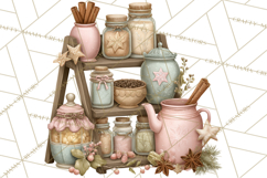 Winter Market Stall Clipart, Cozy Winter Market PNG Product Image 3
