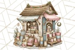Winter Market Stall Clipart, Cozy Winter Market PNG Product Image 2