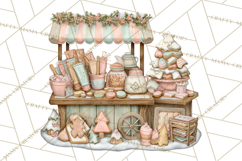 Winter Market Stall Clipart, Cozy Winter Market PNG Product Image 3