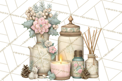 Winter Market Stall Clipart, Cozy Winter Market PNG Product Image 5