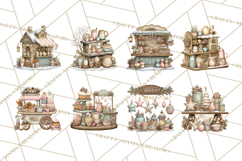 Winter Market Stall Clipart, Cozy Winter Market PNG Product Image 7