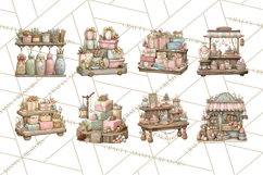 Winter Market Stall Clipart, Cozy Winter Market PNG Product Image 4