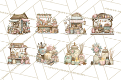 Winter Market Stall Clipart, Cozy Winter Market PNG Product Image 3