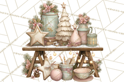 Winter Market Stall Clipart, Cozy Winter Market PNG Product Image 5