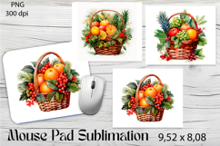 Winter fruit bouquet Mouse Pad Sublimation Product Image 1