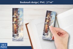 Winter bookmark, Winter outdoor House bookmark printable Product Image 1