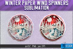 Winter Paper Wind Spinners Sublimation Bundle | Winter v.2 Product Image 2