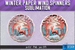 Winter Paper Wind Spinners Sublimation Bundle | Winter v.2 Product Image 6
