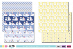 Snowman themed digital backgrounds for crafts and printables