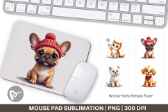 Winter Pets Parade Mouse Pad Product Image 1