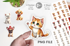 Winter Pets Parade Sticker Product Image 1