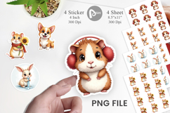 Winter Pets Parade Sticker Product Image 1