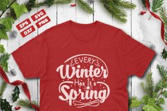 Winter quotes SVG | every winter has it's spring Product Image 1