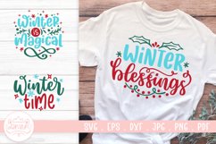 Winter SVG Cut File | Winter Christmas Quotes SVG Product Image 1