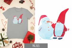 Santa Gnome with Snowman Sublimation Product Image 1