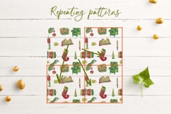 Wax Crayons Cozy Cabin Seamless Patterns Product Image 10