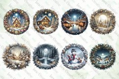 Winter Scene Wreath Sublimation Bundle Product Image 4