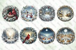 Winter Scene Wreath Sublimation Bundle Product Image 5