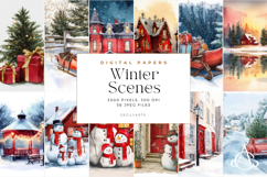 Winter Scenes Background Bundle Product Image 2