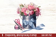 Winter Sewing Clipart Sublimation, Winter Sewing Clipart Product Image 1