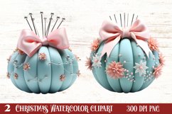 Winter Sewing Clipart Sublimation, Winter Sewing Clipart Product Image 1