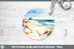 GorgeousWinter Snow Keychain design.