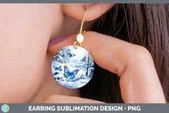 GorgeousWinter Snow Round Earrings design.
