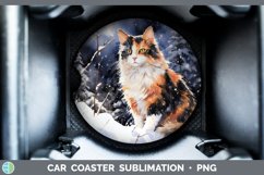 GorgeousWinter Snow Car Coaster design.