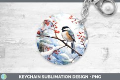 GorgeousWinter Snow Keychain design.