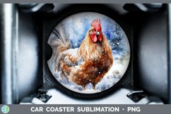 GorgeousWinter Snow Car Coaster design.