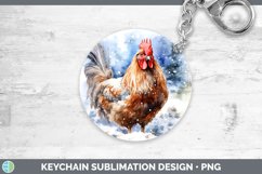 GorgeousWinter Snow Keychain design.