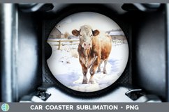 GorgeousWinter Snow Car Coaster design.