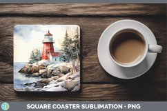 GorgeousWinter Snow Square Coaster design.