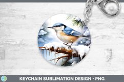 GorgeousWinter Snow Keychain design.