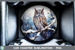 GorgeousWinter Snow Car Coaster design.