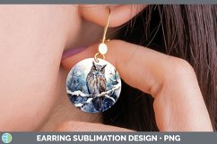 GorgeousWinter Snow Round Earrings design.