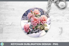 GorgeousWinter Snow Keychain design.