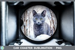 GorgeousWinter Snow Car Coaster design.