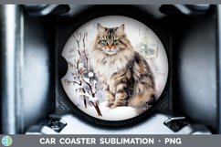 GorgeousWinter Snow Car Coaster design.