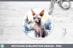 GorgeousWinter Snow Keychain design.