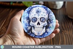 GorgeousWinter Snow Round Coaster design.