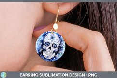 GorgeousWinter Snow Round Earrings design.