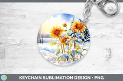 GorgeousWinter Snow Keychain design.