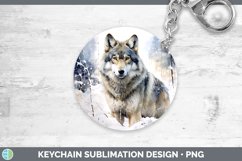 GorgeousWinter Snow Keychain design.