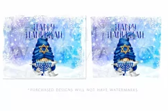 Happy Hanukkah Gnome 20oz Tumbler Design, Winter Tumbler Product Image 2