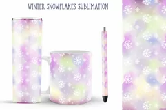 winter snowflakes sublimation